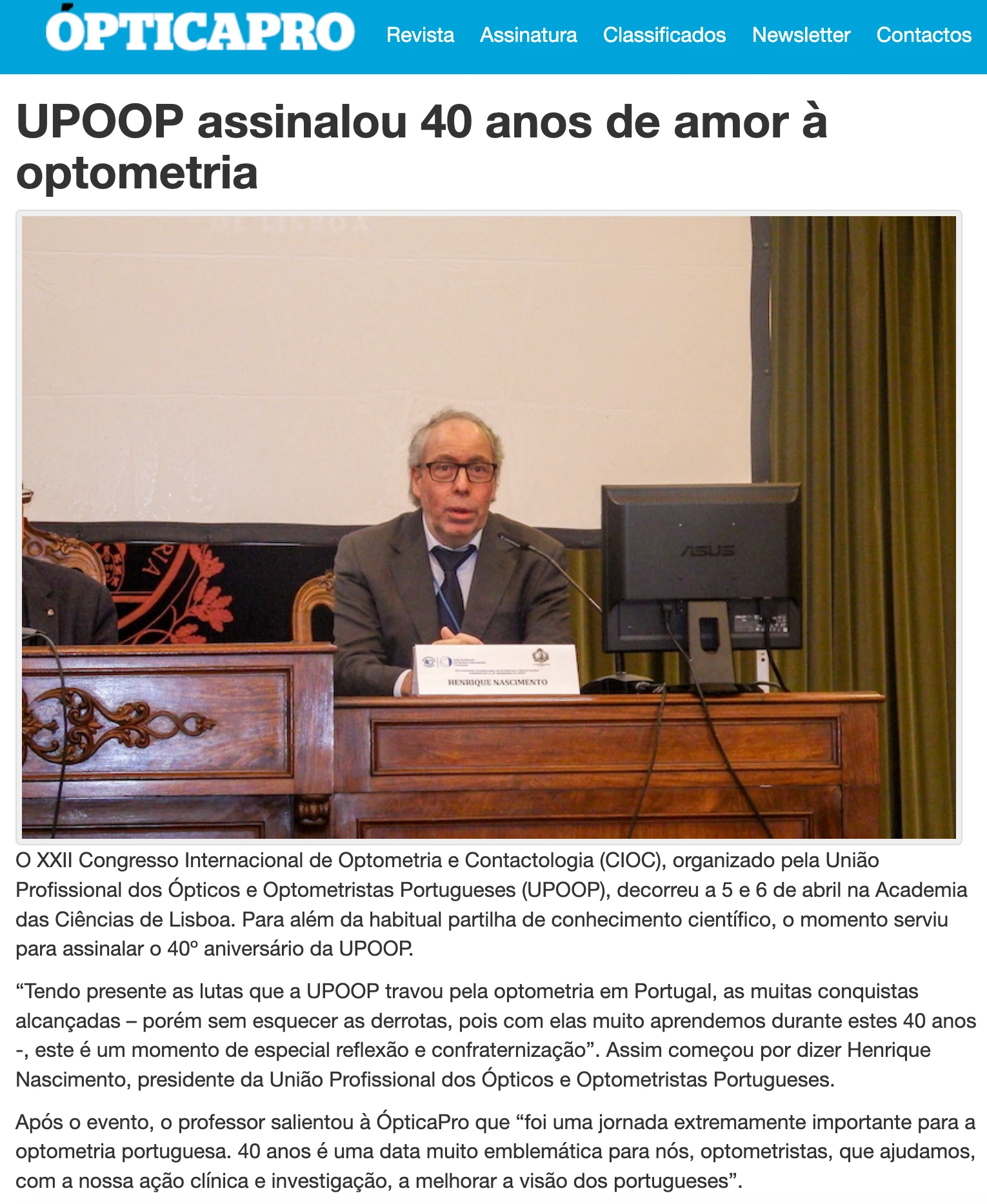 Recorte de imprensa