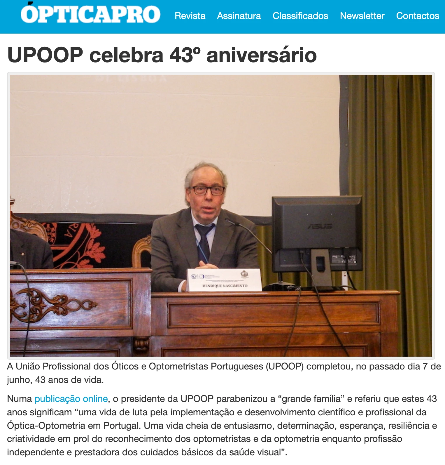 Recorte de imprensa